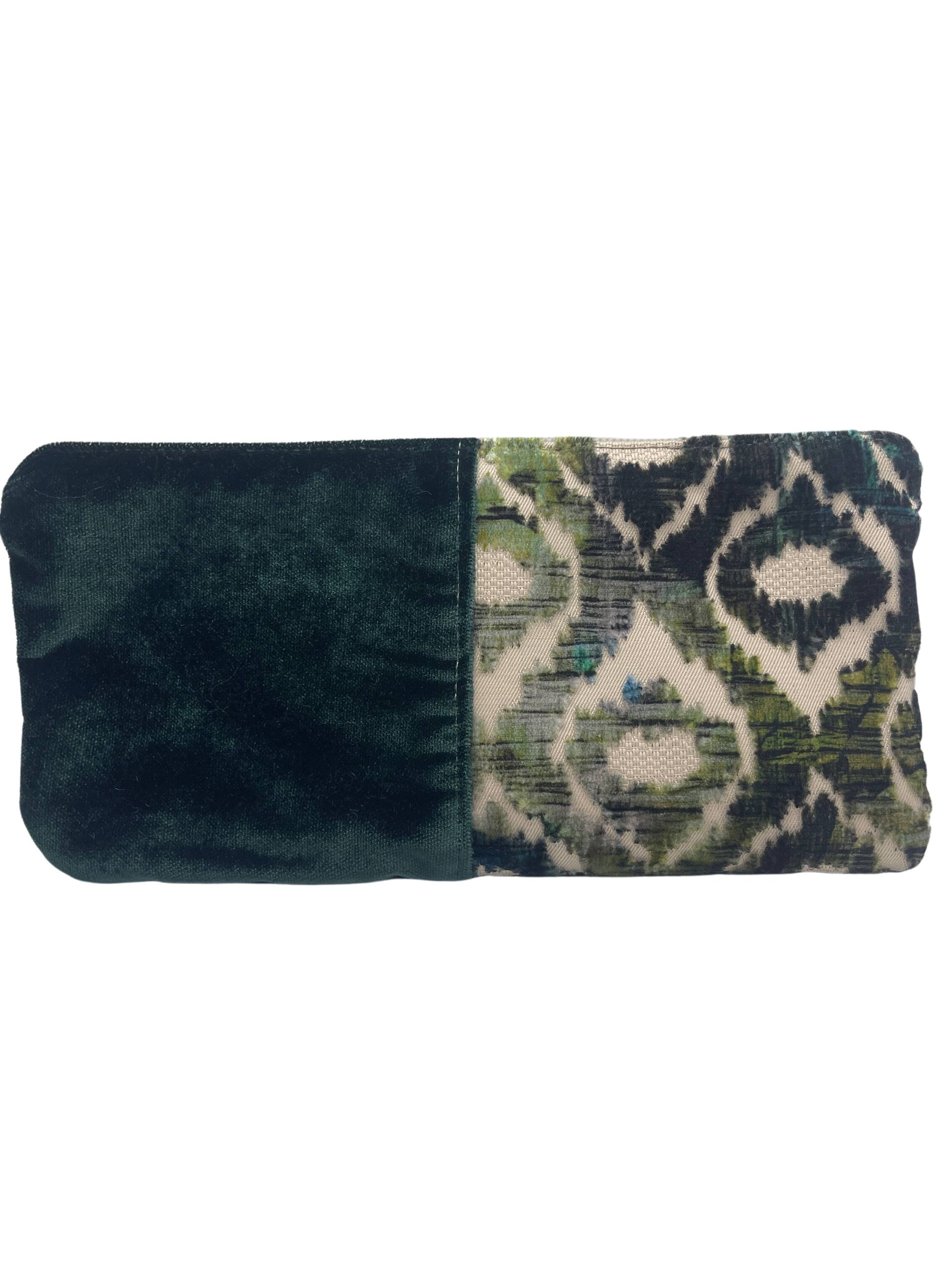 Emerald Green Fabric Zipper Bag